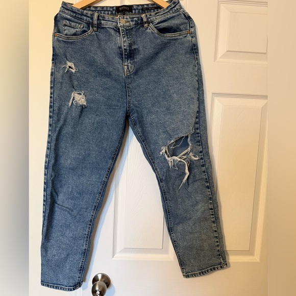 Buffalo David Bitton Denim - Buffalo David Bitton Distressed Kristi Mom ankle Jeans
